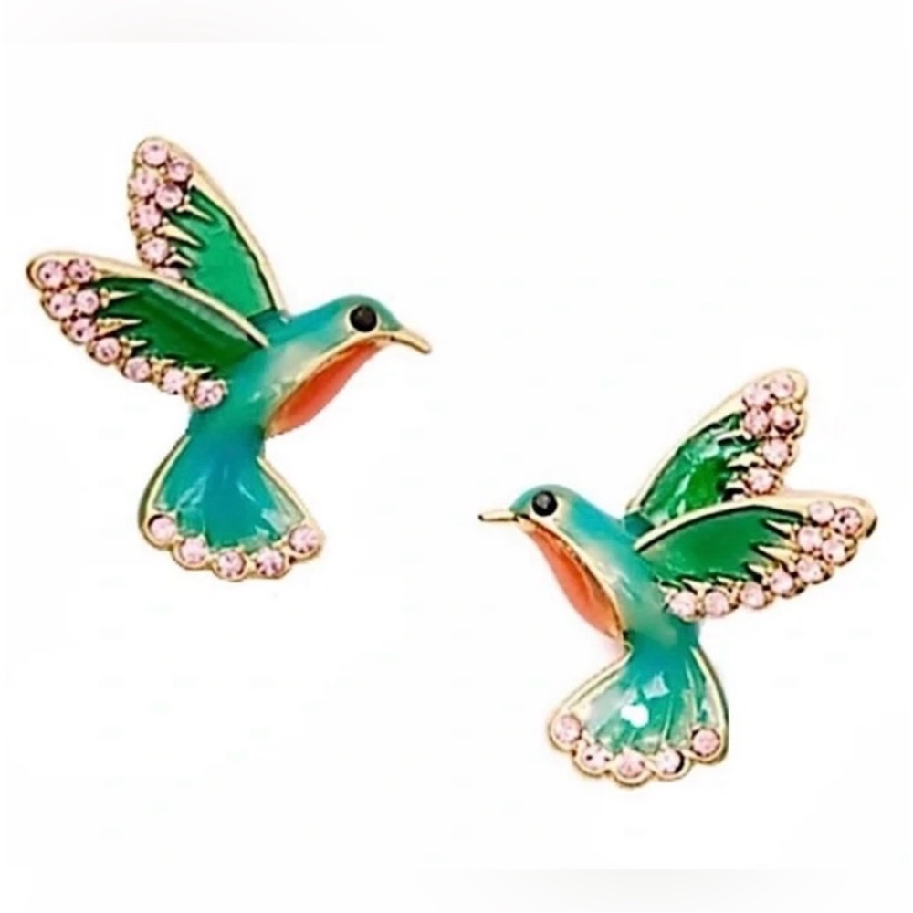 Kate Spade New York Scenic Route Hummingbird Stud Earrings - Picture 2 of 6